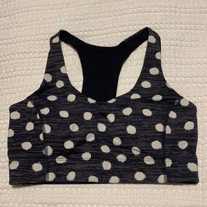 Outdoor Voices Doing Things Bra in Polka Dot